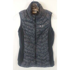 Columbia Vest Womens Medium Purple Quilted Omni Heat Puffer Full Zip Outdoor